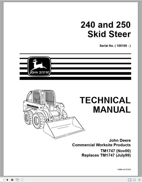 john deere skid steer 240 service manual|john deere 240 skid steer specs.